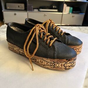 Superga Platform Sneakers, Size 41